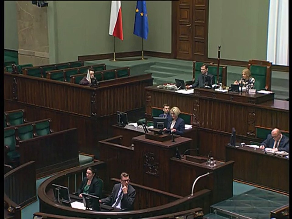 Poseł Marzena Machałek - Wystąpienie z dnia 28 stycznia 2016 roku.