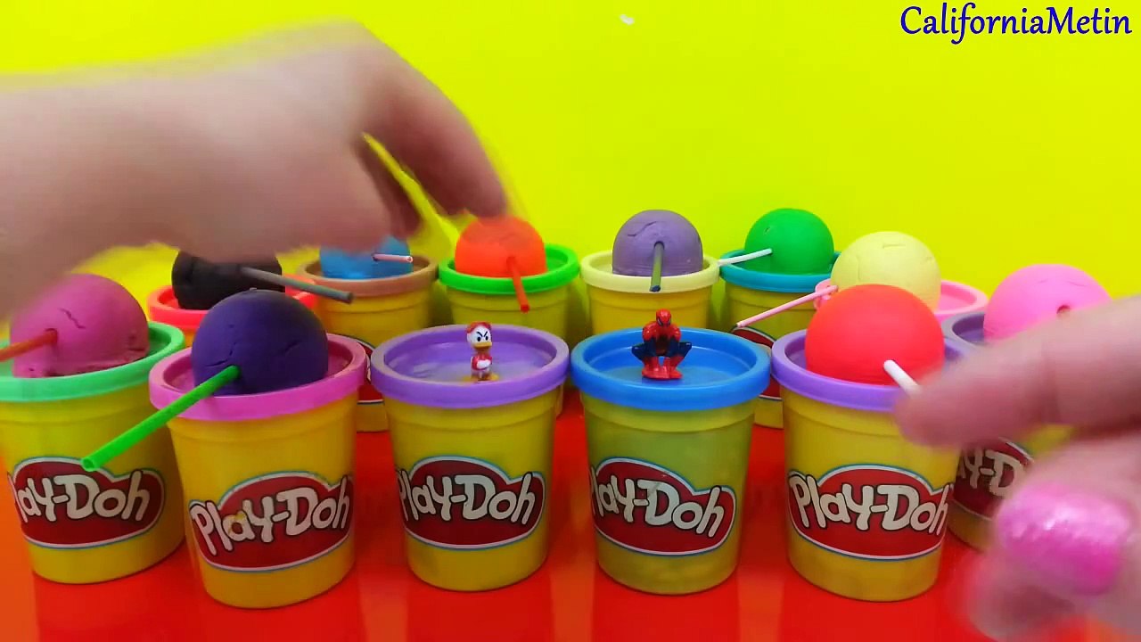 Lollipop Play-Doh Surprise Eggs Spider-man Spongebob Disney Princess Ben 10