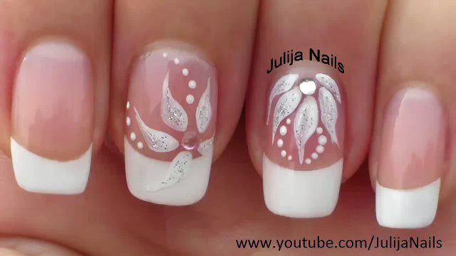 Очень Нежный и Красивый Маникюр Свадебный Дизайн Ногтей Френч