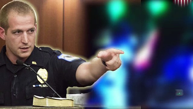 Видео сreport камеры наблюдения- в полицейского выстрелили 5 раз