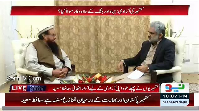 Masla Kashmir Hal Hone Wala Tha Lekin Nehru Bhag Ke.. Hafiz Saeed