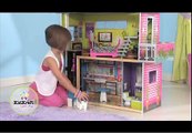 Girls Pink Barbie Dollhouse With Interactive Furniture Light And Sounds KidKraft 65382