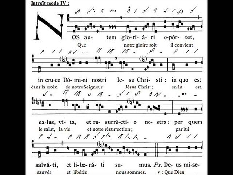 Introitus gregorian 'Nos autem', Missa in cena Domini (jeudi saint)