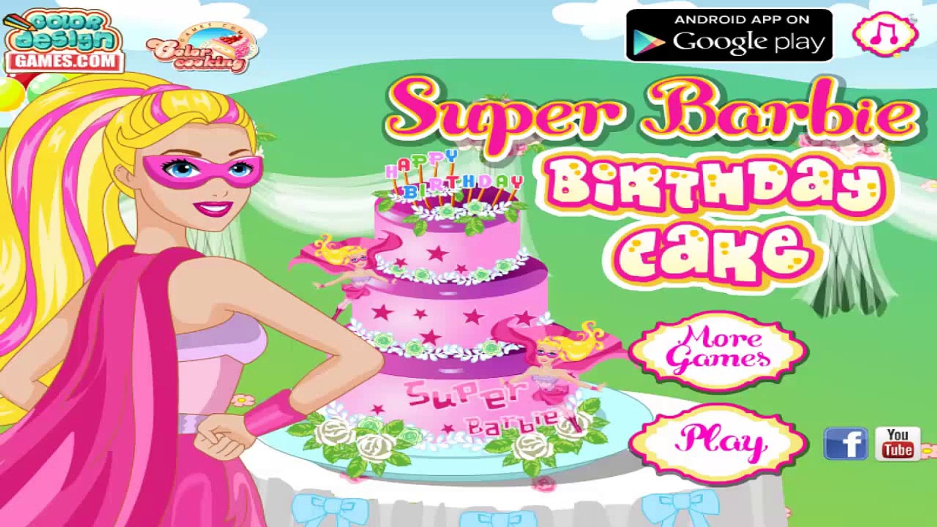 super barbie cake