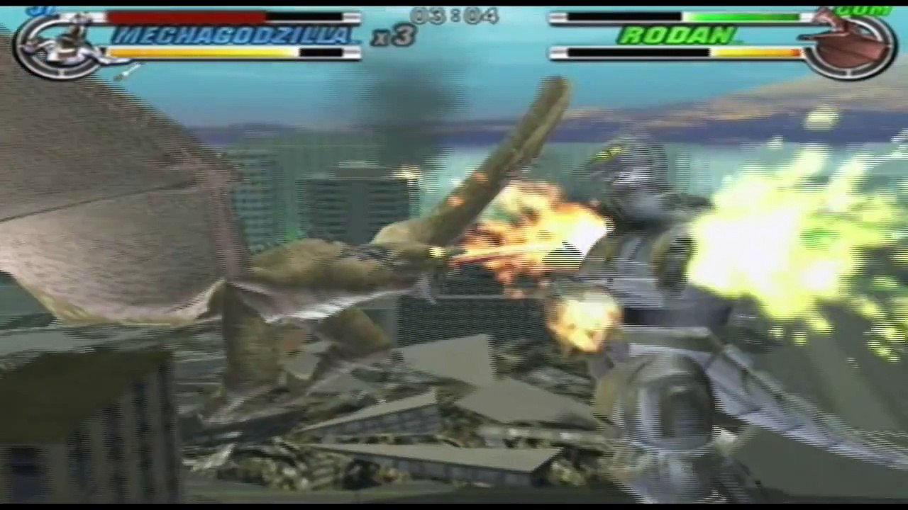 [Nintendo GameCube] Walkthrough Godzilla Destroy All Monsters Melee - Mechagodzilla