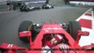 F1 2015 Russia Last Lap Raikkonen&Bottas crash