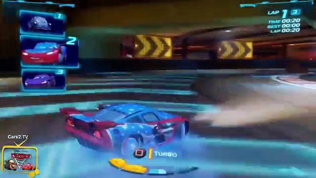 Cars 2 English * Daredevil Lightning Mcqueen - Oil Rig Run