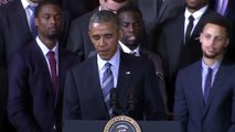 Obama Honors NBA Champs Golden State Warriors
