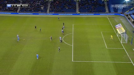 2-0 Tomer Hemed Goal England  Championship - 05.02.2016, Brighton 2-0 Brentford FC