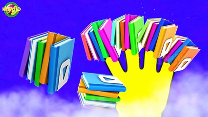 Finger Family Books Kid Cartoon Nursery Rhyme For Kids | Baby Songs | Kids World |