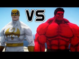 IRON FIST VS RED HULK - EPIC BATTLE