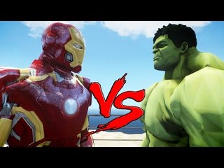 THE INCREDIBLE HULK VS IRON MAN (MARK 43)
