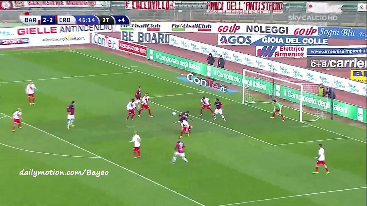 Ante Budimir Goal HD - Bari 2-3 Crotone - 05-02-2016
