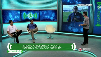 Cotado no Internacional, Henrique Almeida é apresentado no Grêmio