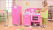 Girls Pink Cooking Pretend Play Kitchen Toy, KidKraft Retro Kitchens Toys
