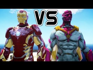 IRON MAN VS THE VISION - EPIC SUPERHEROES BATTLE