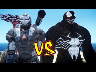 WAR MACHINE (Iron Man) VS VENOM - EPIC BATTLE