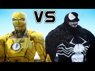 IRON MAN (MARK XXI MIDAS) VS VENOM - EPIC BATTLE