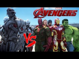 THE AVENGERS VS ULTRON - EPIC BATTLE