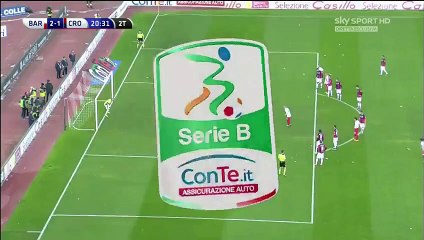 Giuseppe De Luca Penalty Goal AS Bari 2-1 FC Crotone Italy Serie B - 05.02.2016,