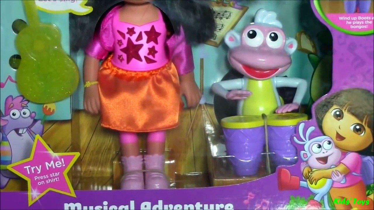 Dora the Explorer Musical Adventure Dora & Boots Dolls Playset Kids Toys