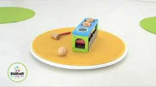 Toddler Toys The Wooden Pound And Roll Workbench Toy Kids Love it
