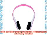 Patuoxun Pink Bluetooth Wireless Stereo Headphones/Headset With Built-in Mic Bluetooth 3.0 EDR