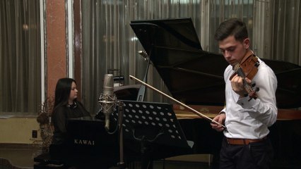 Mădălin Pandelescu, vioară și Cristiana Manu, pian cântă  Massenet, Meditatie din opera Thaiss
