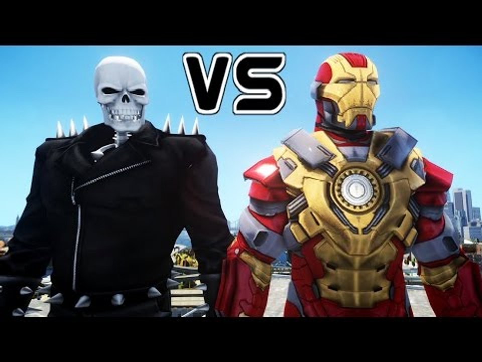 GHOST RIDER VS IRON MAN (Mark XVII Heartbreaker)