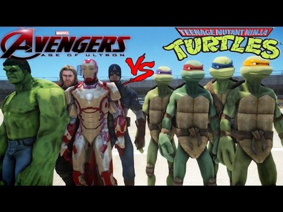 THE AVENGERS VS TEENAGE MUTANT NINJA TURTLES - EPIC BATTLE