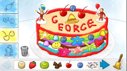 CURIOUS GEORGE Cake Decorating Game Episode, George Does It Again 2015