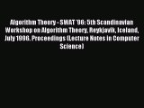 (PDF Download) Algorithm Theory - SWAT '96: 5th Scandinavian Workshop on Algorithm Theory Reykjavik