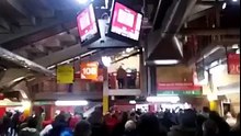 Mass walkout today at Anfield, home of Liverpool, in the 77th minute to protest against newly announced ticket prices.