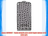 Guess GUFM007 - Funda delgada para móvil Apple Iphone 4/4S color gris