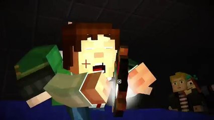 Minecraft Story Mode - Gameplay - Mob Battle