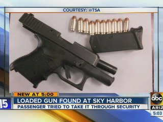 Loaded guns found at Sky Harbor