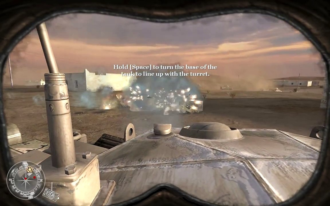 Call of Duty 2 Walkthrough on Veteran Chapter 5 - The Tank Squadrons Part 1 - Crusader Charge