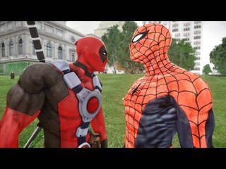 Deadpool vs Spiderman - EPIC BATTLE