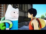 FINN THE HUMAN VS LUFFY - GREAT BATTLE - GTA IV