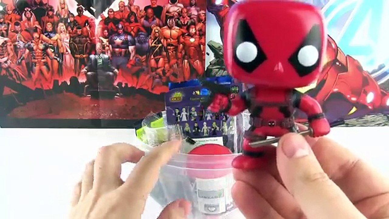 Deadpool DEV Sürpriz Yumurta Açma Oyun Hamuru Funko Pop Marvel LEGO Mashems Oyuncak Abi (Trend Videos)