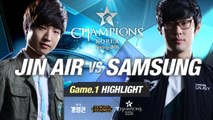 [H/L 2016.02.05] JIN AIR vs SAMSUNG Game 1 - RO1 l 롯데 꼬깔콘 LoL Champions Korea Spring 2016