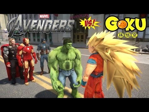 The Avengers vs Goku - Hulk, Iron Man, Captain America and Thor vs Goku - EPIC BATTLE