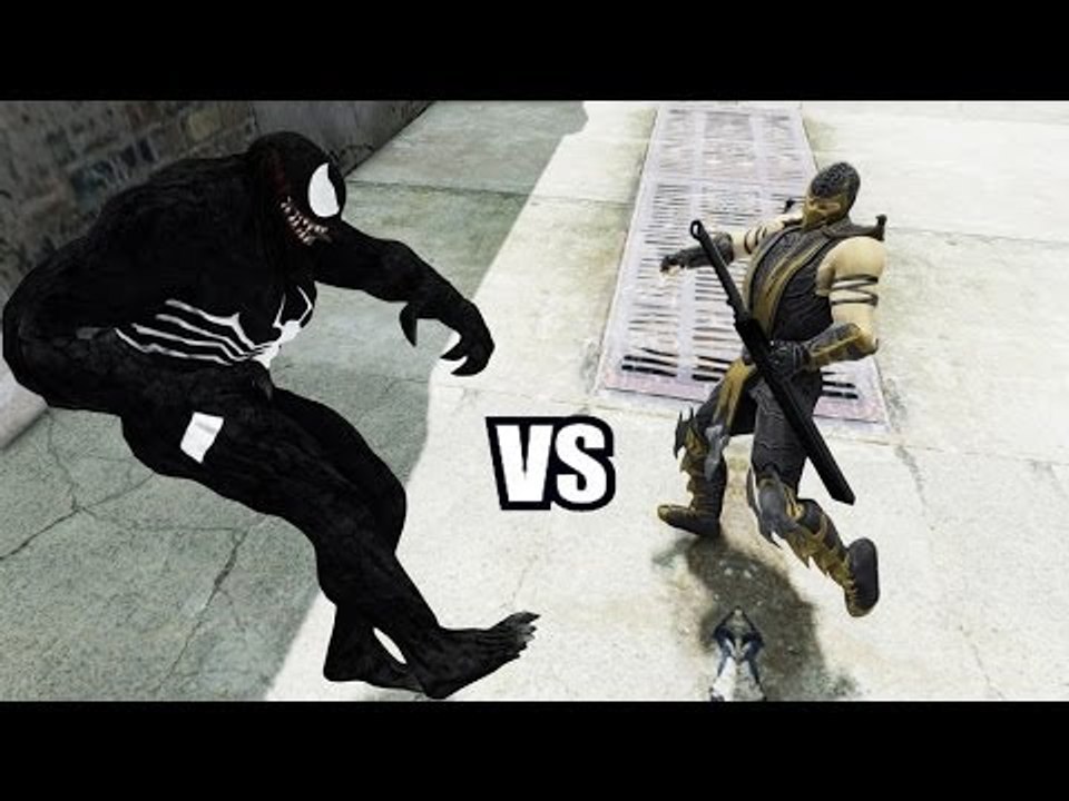 VENOM VS SCORPION (Mortal Kombat) - GREAT BATTLE - GTA IV