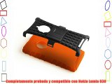 JAMMYLIZARD | Carcasa Alligator Para Nokia Lumia 830 Heavy Duty Case De Alta Resistencia NARANJA