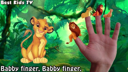 The Lion King - Finger Family Song - Nursery Rhymes The Lion King Family Finger