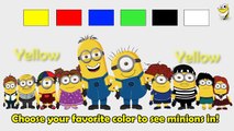 Minions in different colors - Learn colors for children & Baby Toddlers - Basic Level [INT