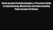 Fixed-Income Portfolio Analytics: A Practical Guide to Implementing Monitoring and Understanding