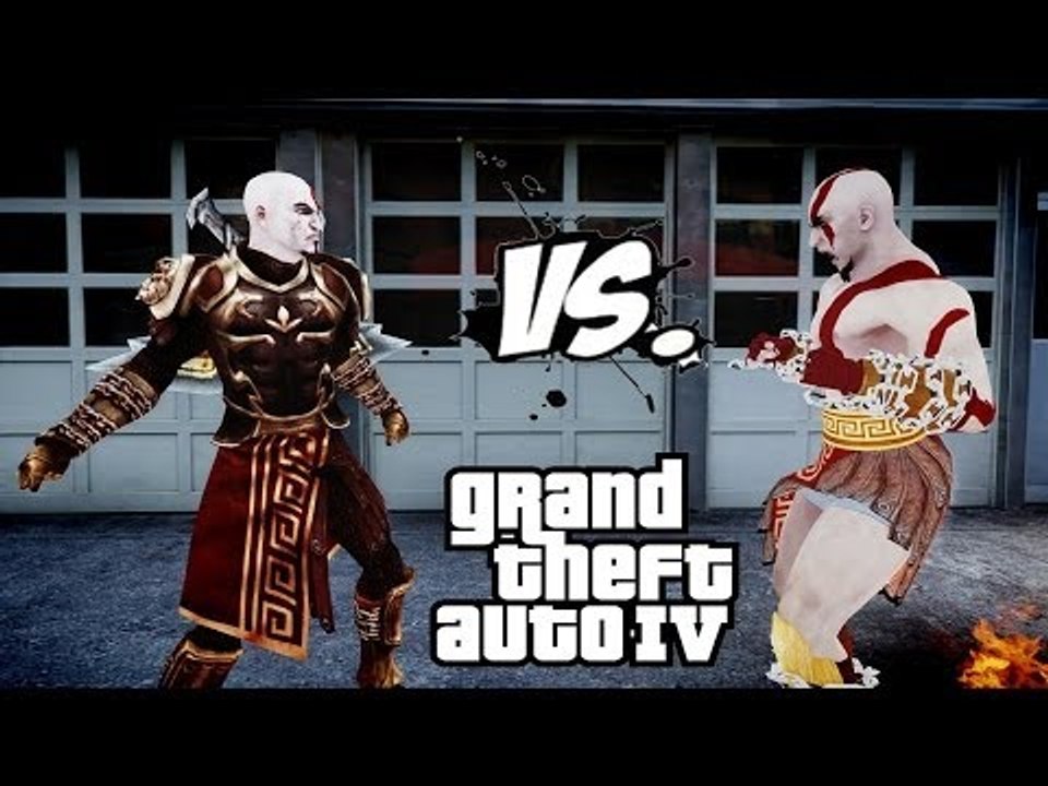 KRATOS VS KRATOS (GOD ARMOR) | GOD OF WAR FIGHT | GTA IV