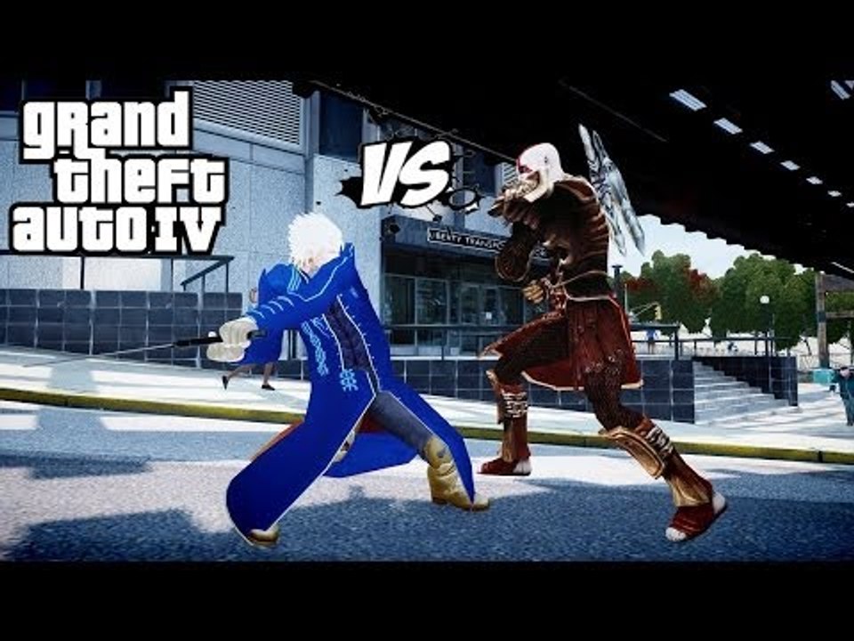 VERGIL VS KRATOS | DEVIL MAY CRY VS GOD OF WAR | GTA IV