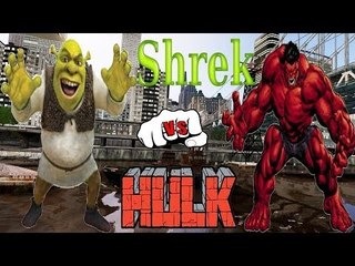 SHREK VS RED HULK - EPIC BATTLE - GTA 4